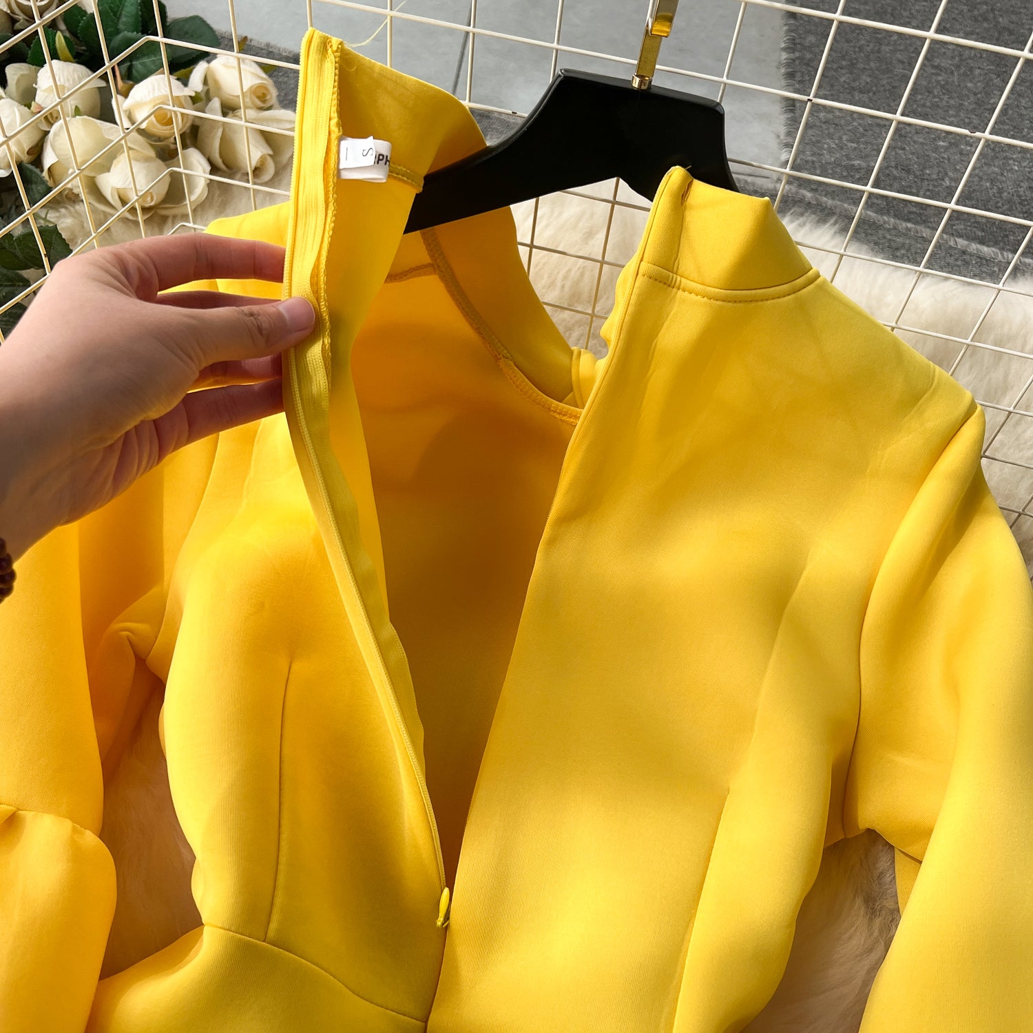 Premium Lace-up Solid Color Dress - Image 13