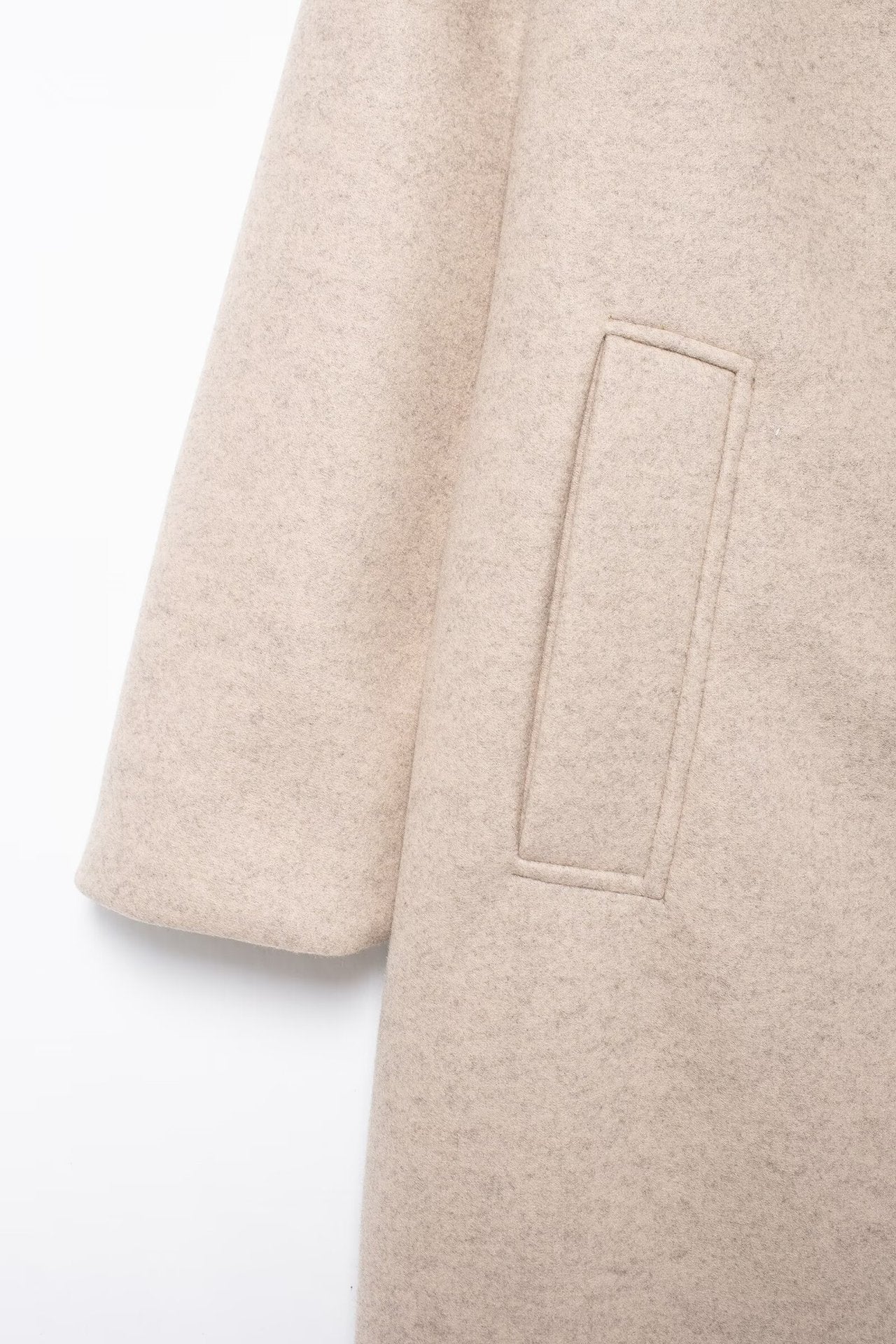 Thermal Lapeled Double-breasted Trench Coat - Image 18