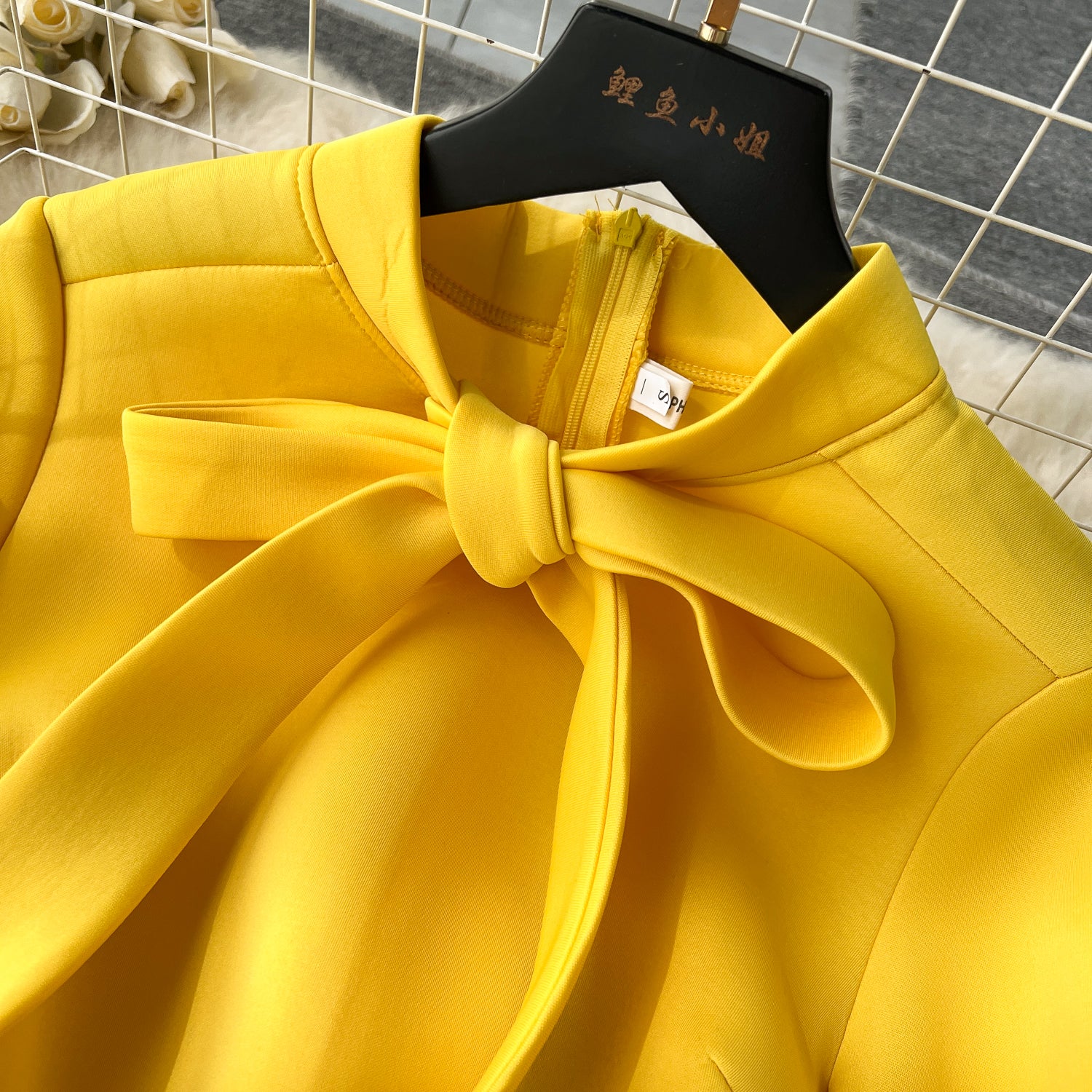 Premium Lace-up Solid Color Dress - Image 10