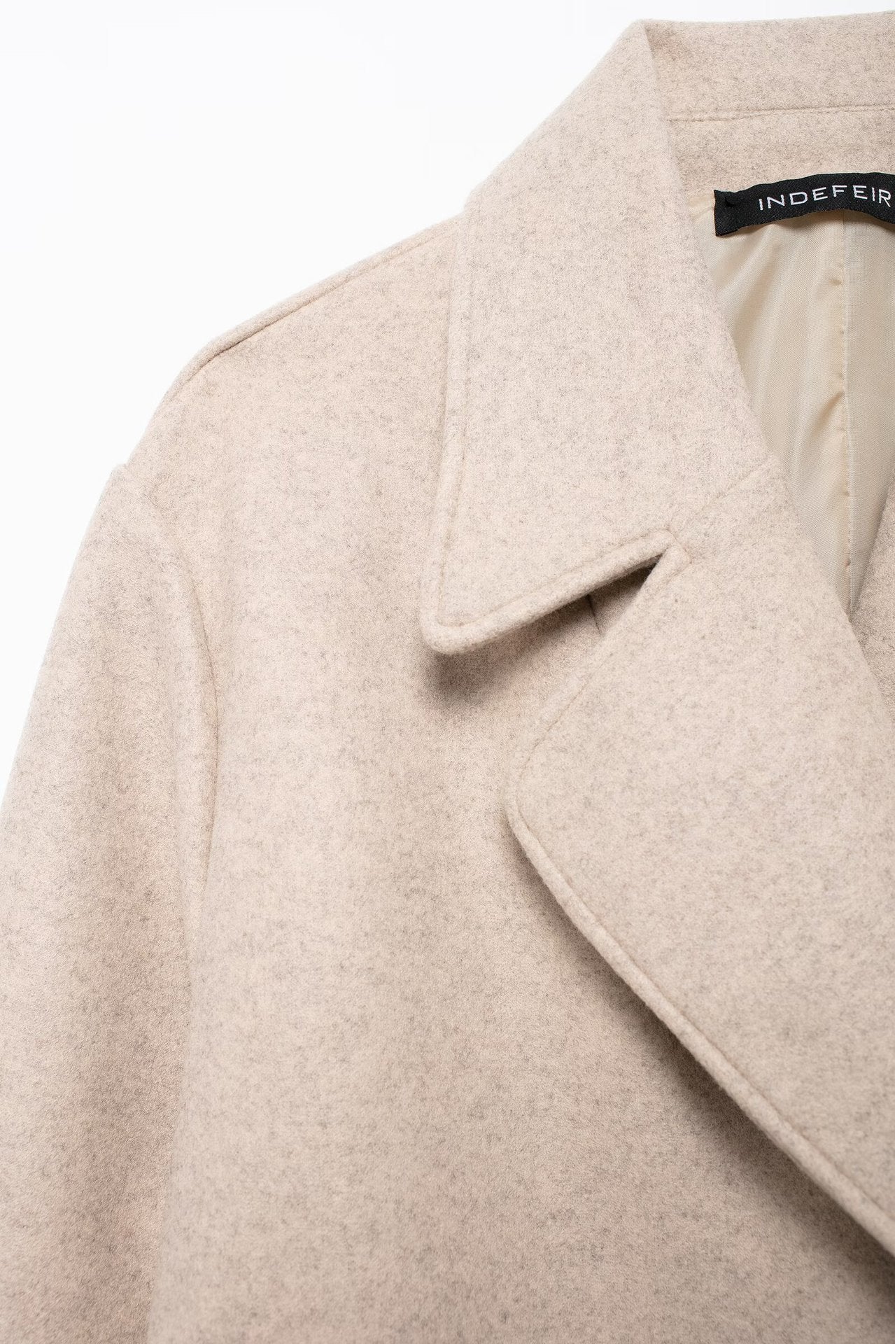 Thermal Lapeled Double-breasted Trench Coat - Image 14