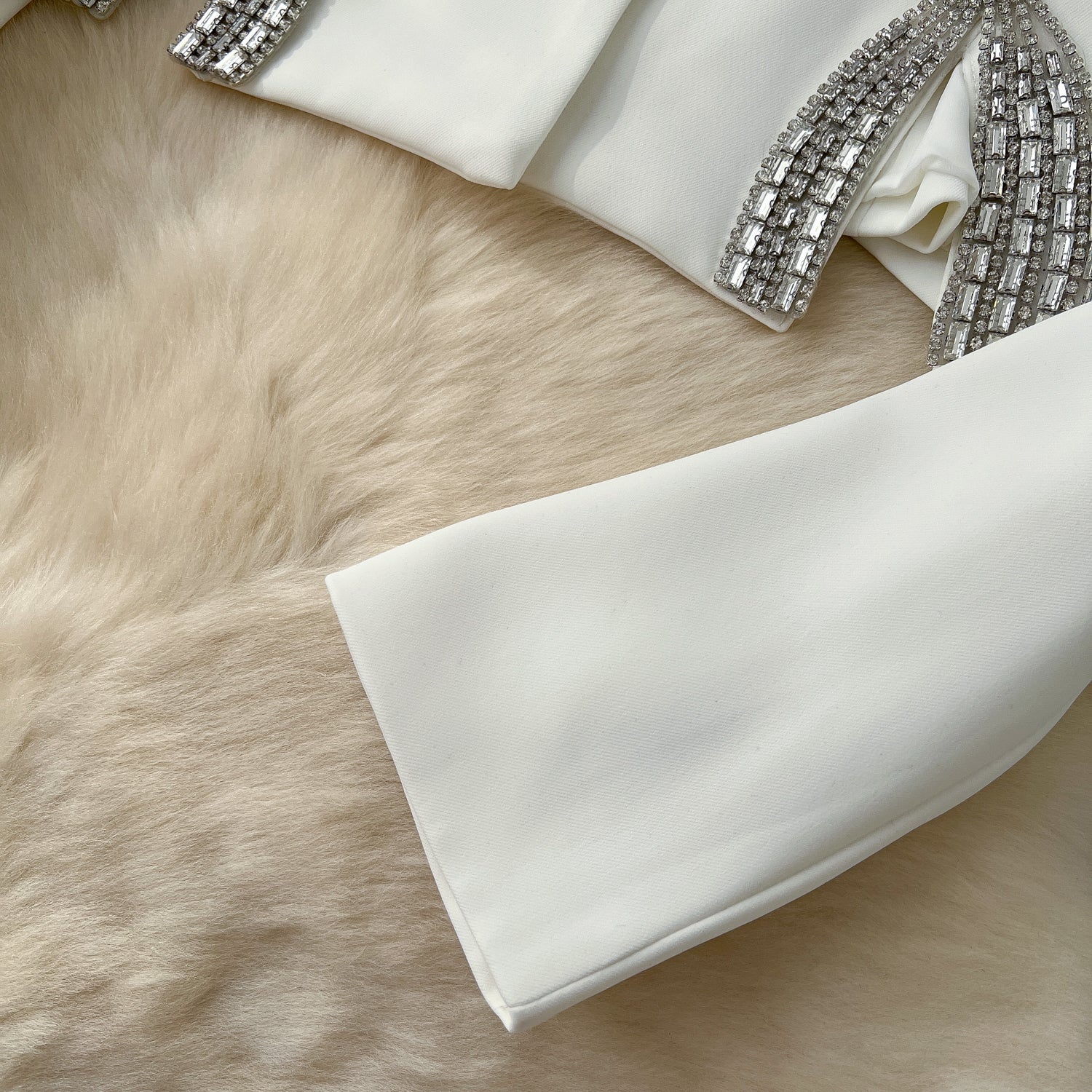 Rhinestone Studded Premium Short Blazer - Image 9